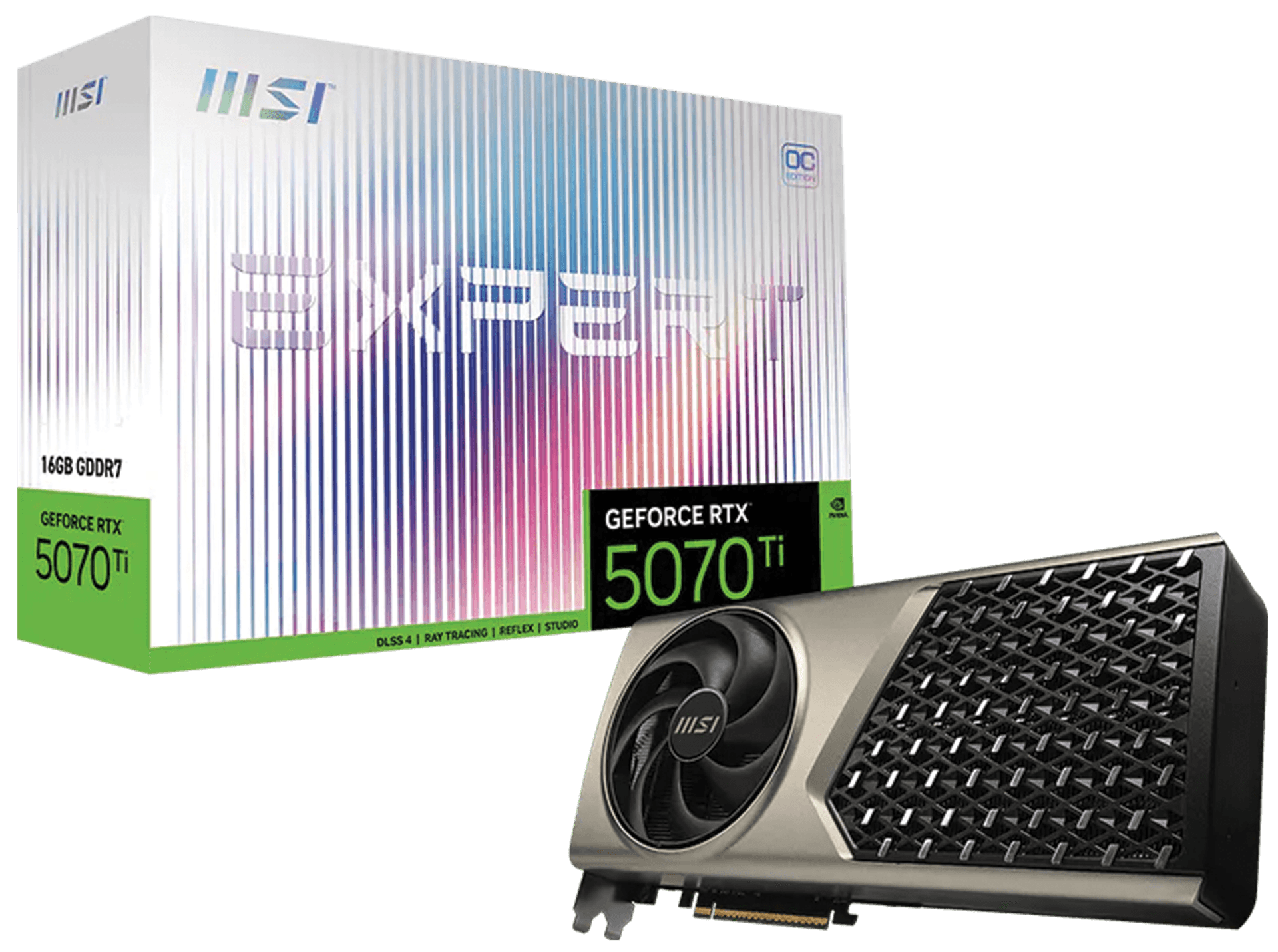MSI GeForce RTX 5070 Ti EXPERT OC Graphics Card, 16GB GDDR7, Single Fan Flow Frozr 2 Thermal Design, PCIe 5.0, NVIDIA Blackwell Architecture | 912-V531-450 – Buy Online