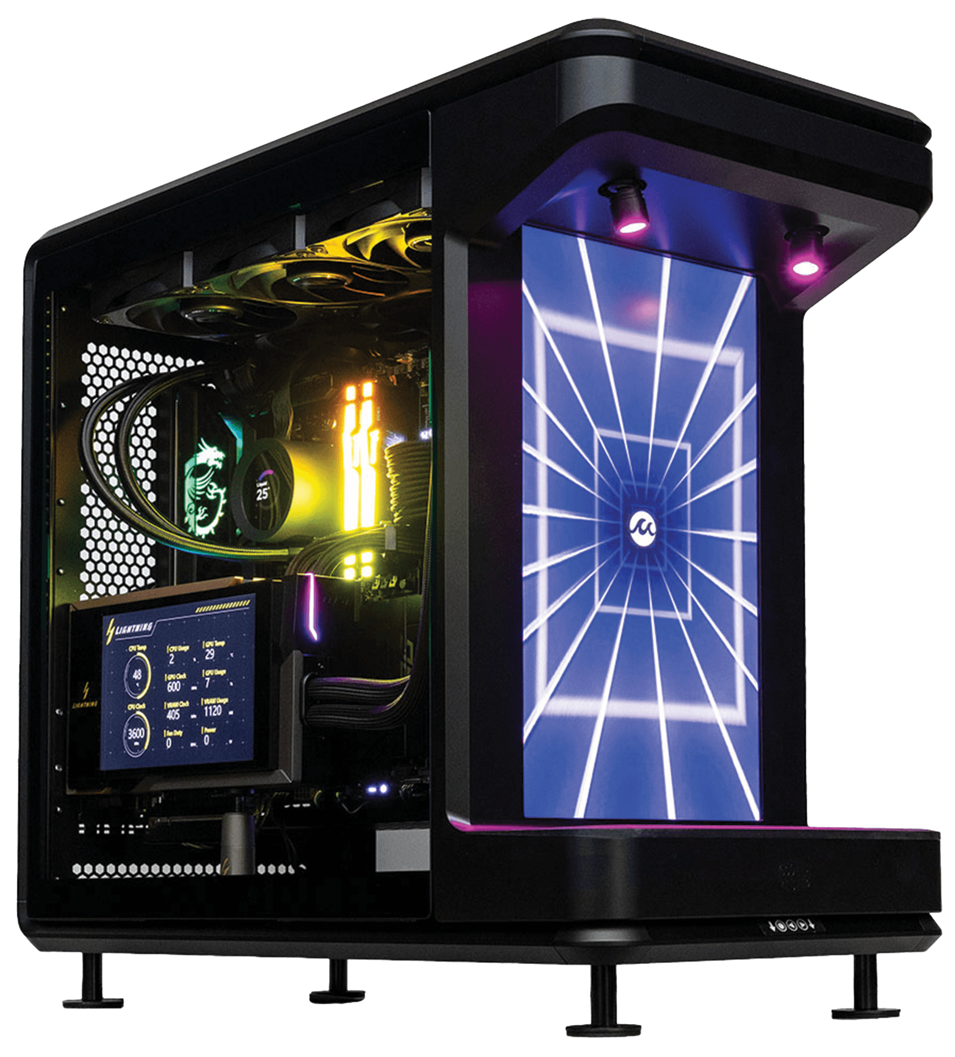MSI GeForce RTX 5090 LIGHTNING Z 32GB Ultimate Gaming & Content Creation PC, AMD Ryzen 9 9950X3D, 64GB DDR5 RGB, 4TB Gen5 SSD, NZXT Kraken Elite LCD, WiFi 7 – Buy Online