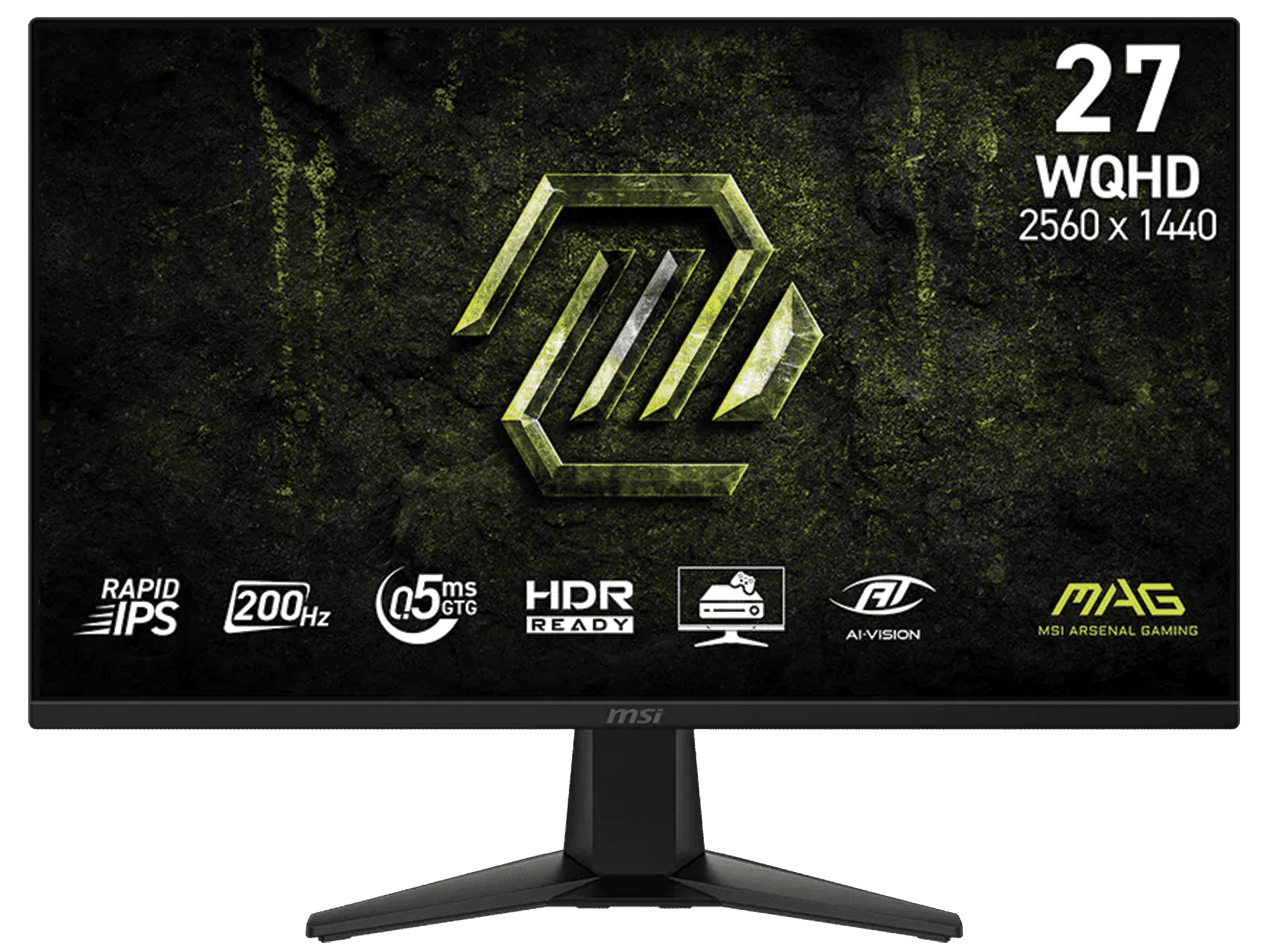 MSI MAG 275QF E2 27-inch 2K QHD 200Hz 0.5ms Rapid IPS Gaming Monitor, WQHD 2560 x 1440, DisplayPort 1.4 & HDMI 2.0, Black | 9S6-3CAA1M-003 – Buy Online
