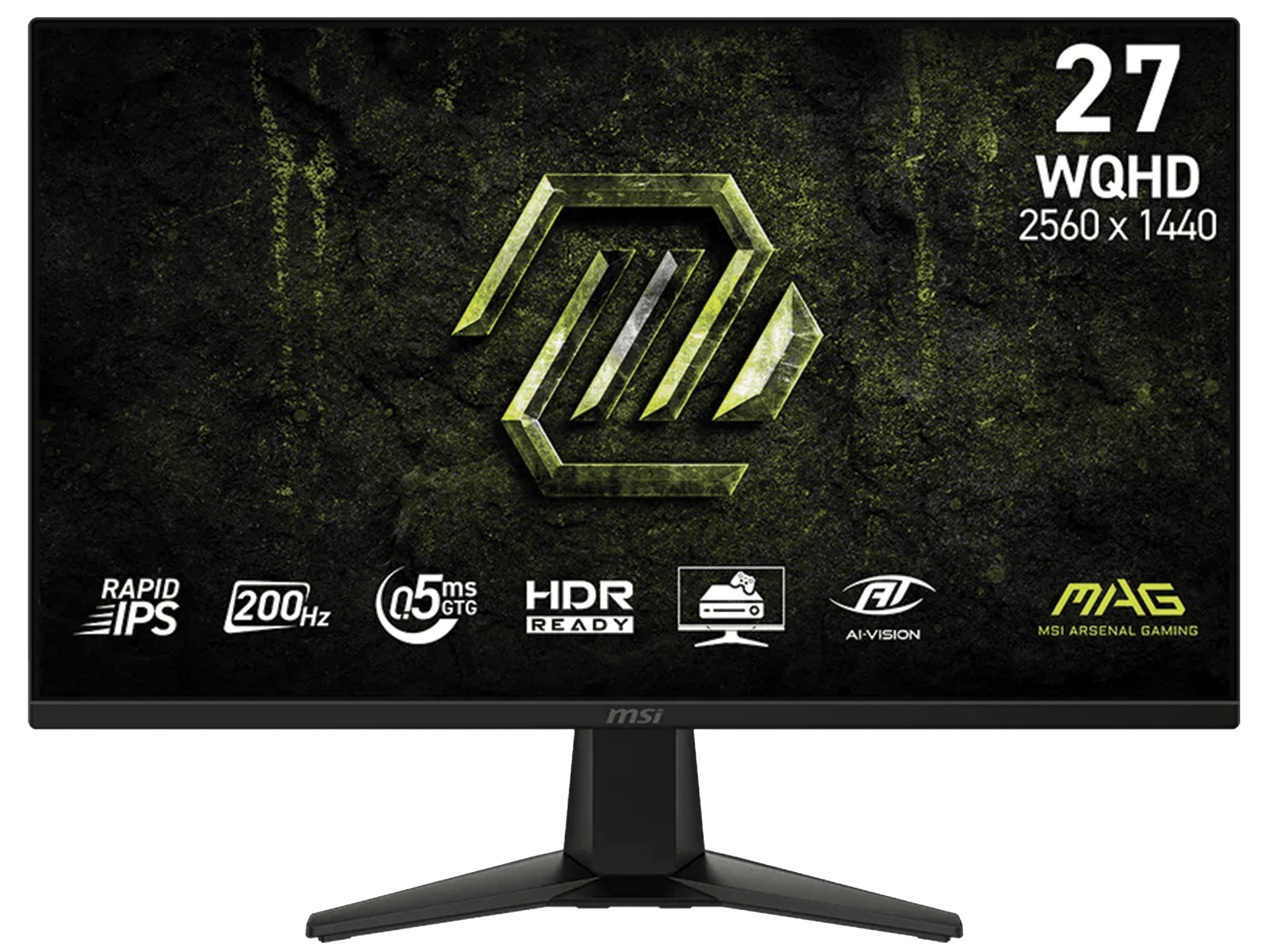 MSI MAG 275QF E2 27-inch 2K QHD 200Hz 0.5ms Rapid IPS Gaming Monitor, WQHD 2560 x 1440, DisplayPort 1.4 & HDMI 2.0, Black | 9S6-3CAA1M-003 – Buy Online
