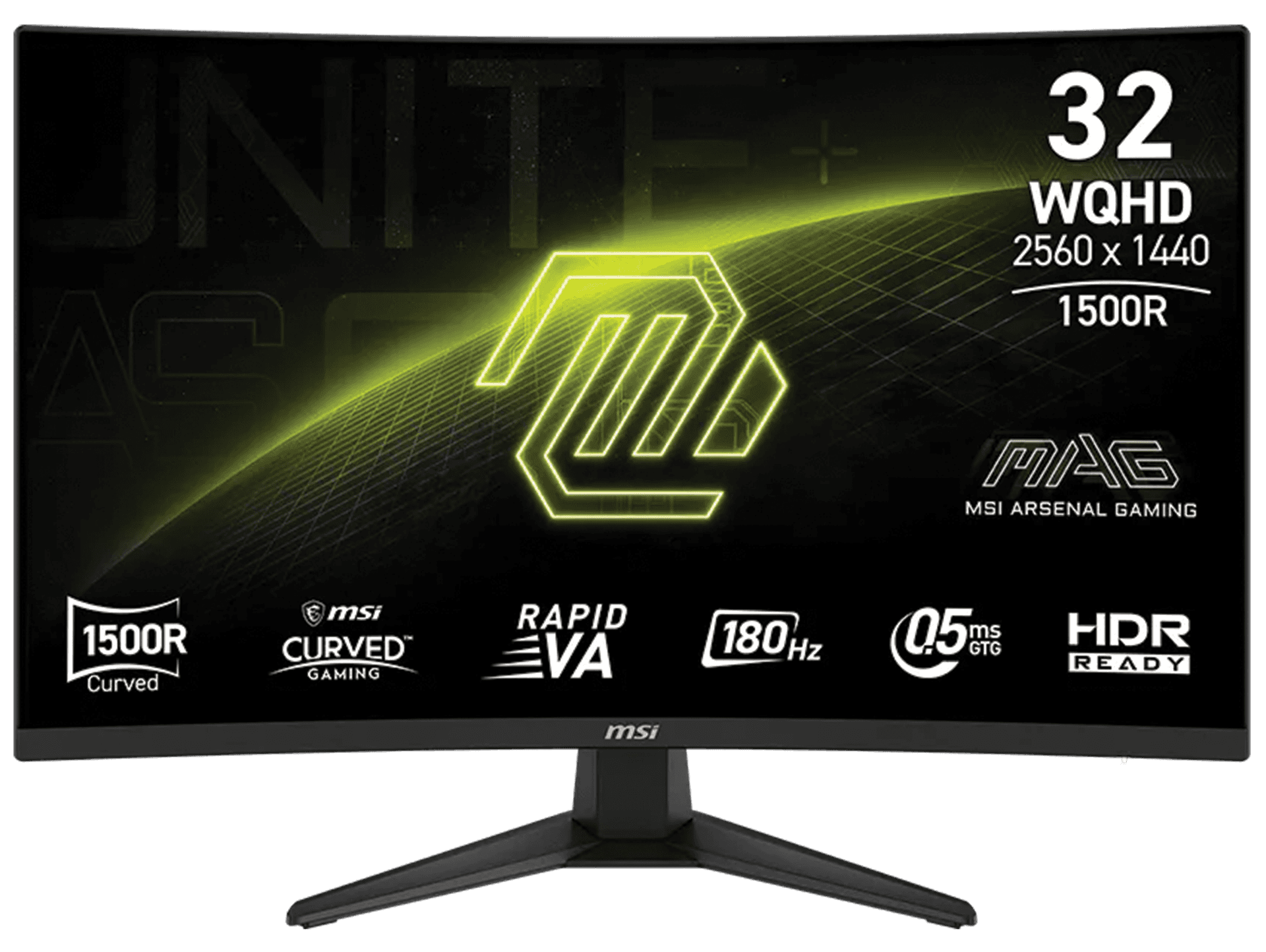 MSI MAG 321CQF E18 32-Inch WQHD 180Hz Curved Gaming Monitor, 0.5ms, Rapid VA, AMD FreeSync | 9S6-3DE04T-001 – Buy Online