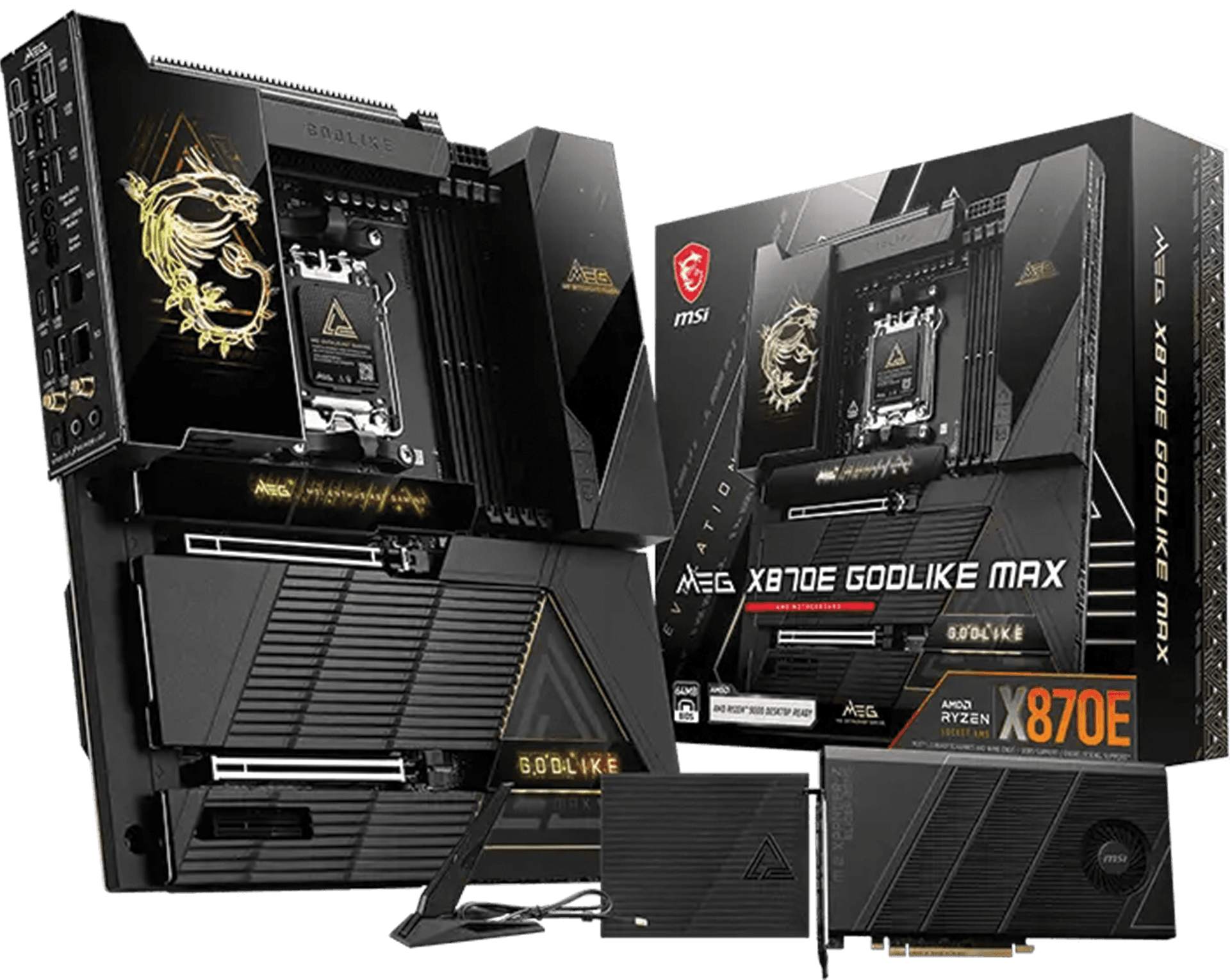 MSI MEG X870E GODLIKE MAX E-ATX Gaming Motherboard, AMD AM5, Ryzen 9000 Ready, DDR5 Overclocking, PCIe 5.0, Wi-Fi 7, Dual LAN (10G + 5G), 64MB BIOS ROM | 911-7E48-014 – Buy Online