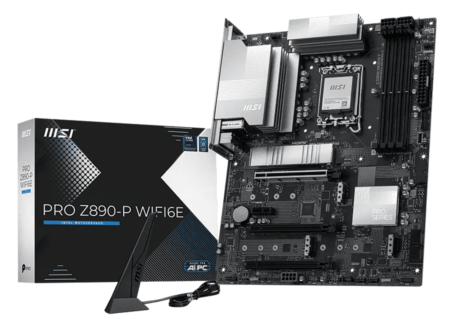 MSI PRO Z890-P WIFI Motherboard, Intel Core Ultra Support, LGA 1851, DDR5, PCIe 5.0, WiFi 6E, ATX | 911-7E34-019 – Buy Online