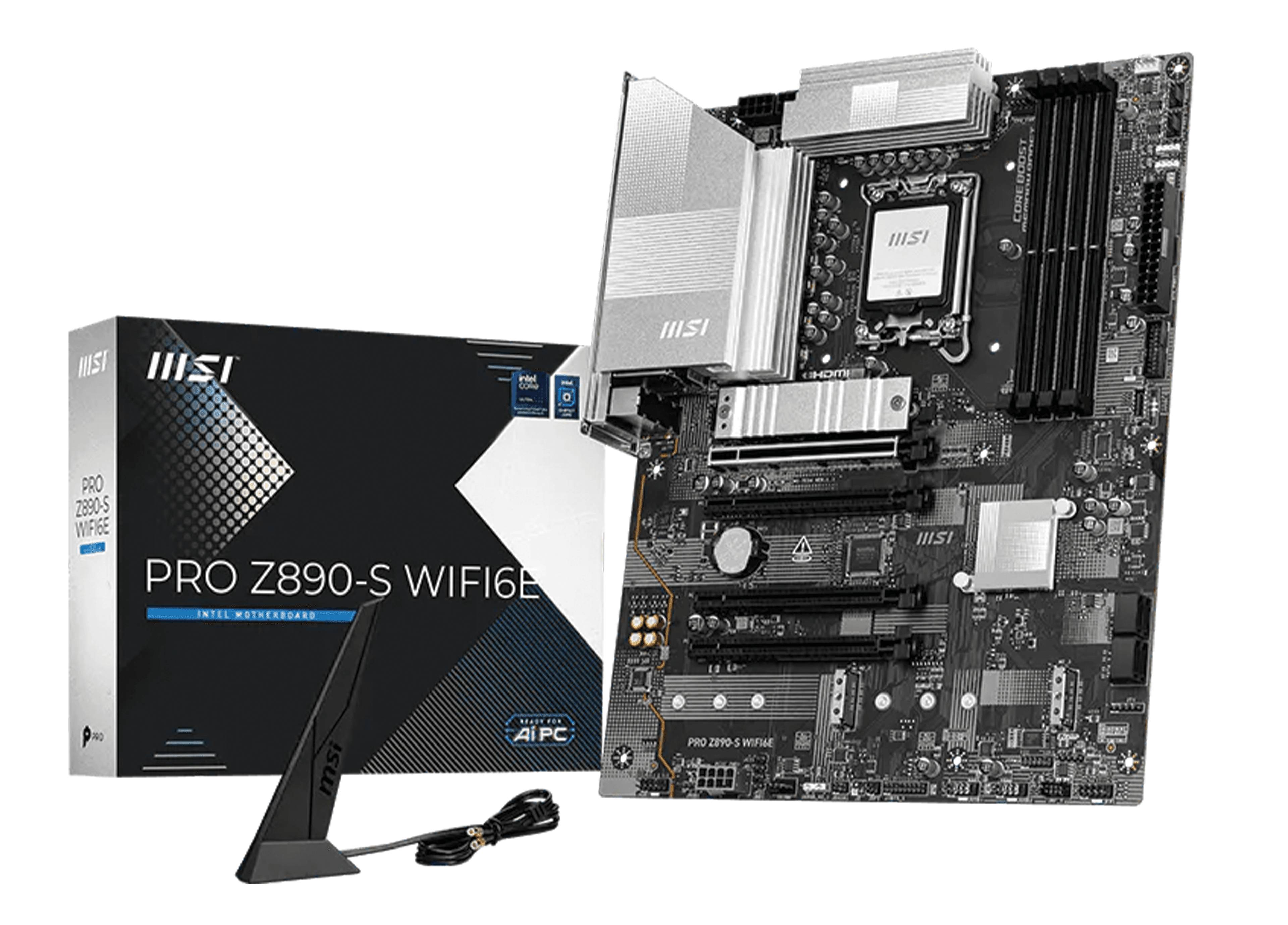 MSI PRO Z890-S WIFI Motherboard, Intel Core Ultra Support, LGA 1851, DDR5, PCIe 5.0, WiFi 6E, ATX | 911-7E54-010 – Buy Online