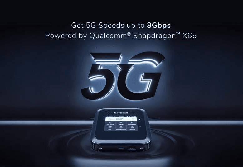 NETGEAR NETGEAR Nighthawk M6 Pro 5G mmWave WiFi 6E Mobile Hotspot Router, Up to 8Gbps, AXE3600, 2.5G Ethernet, Qualcomm X65 | MR6550-100APS - product view 3 of 5