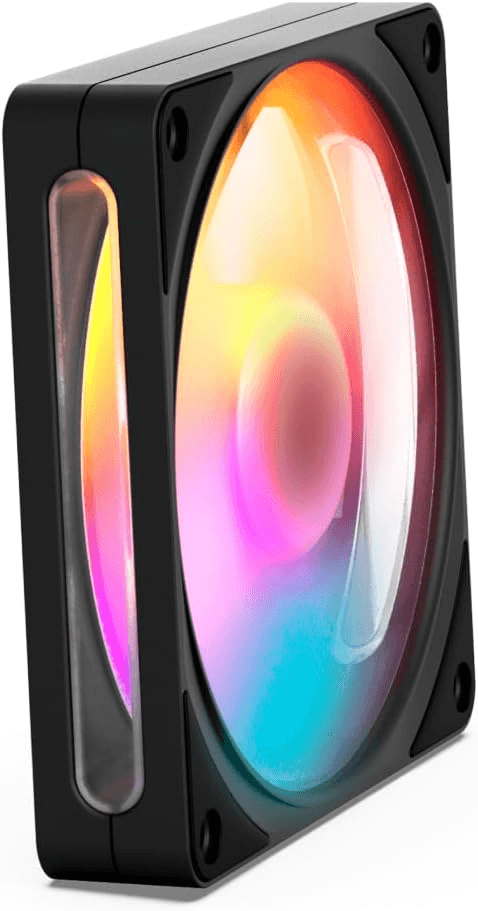 NZXT F120 RGB 120mm PWM PC Gaming Case Fan, Fluid Dynamic Bearing, Custom Lighting, Black | RF-R212S-BF – Buy Online