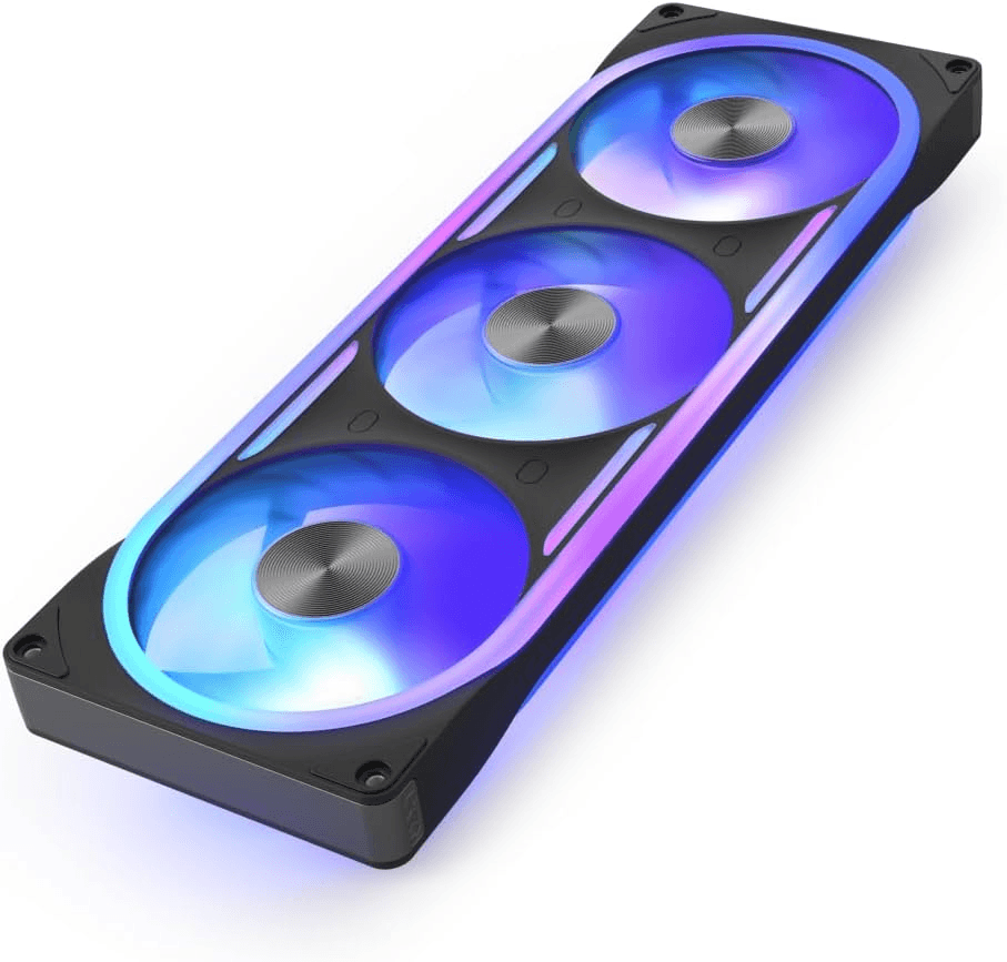 NZXT F360U Ultra RGB 360mm Single-Frame PWM Gaming Case Fan, Multi-Zone Lighting, FDB, Black | RF-E36US-BA – Buy Online