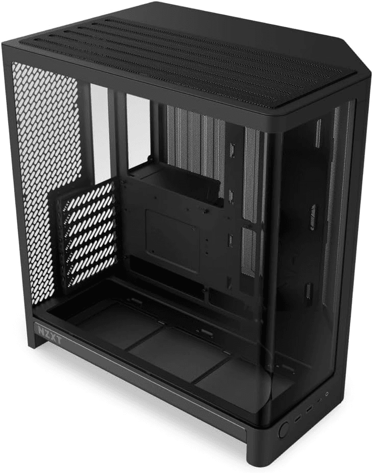 NZXT H6 Compact Dual-Chamber Mid-Tower ATX Gaming Case, Curved Tempered Glass, Black | CC-H62FB-01 – Buy Online