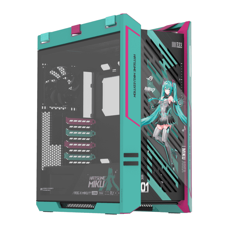 Asus ROG X Hatsune Miku Edition Gaming PC | Ryzen 9 9950X3D | RTX 5080 16GB OC Miku Edition | 32GB DDR5 | 1TB Gen5 - Type: Case