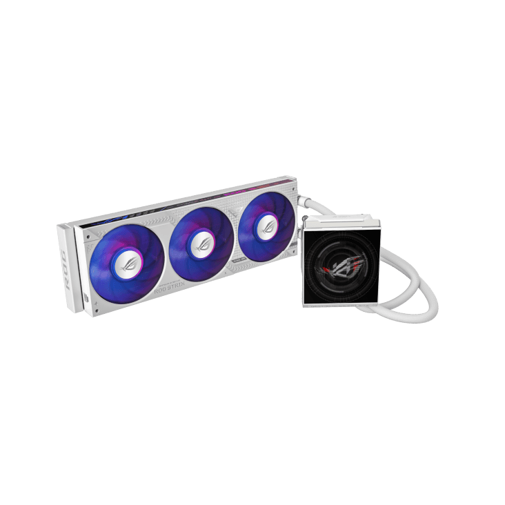 ASUS ROG Strix LC IV 360 ARGB LCD White Edition CPU Liquid Cooler, 5.08" Full Color IPS Display, Pre-Installed Integrated 360mm Fan, LGA 1851/AM5, AIO Q-Connector | 90RC01M2-B0EAY0 – Buy Online