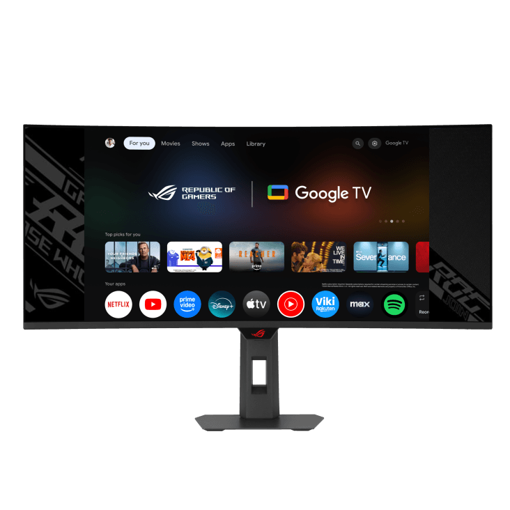 ASUS ROG Strix OLED XG34WCDMTG 34" Curved Gaming Monitor, 240Hz QD-OLED (3440x1440), 0.03ms, Android 14 Google TV, WiFi 6, 90W USB-C, Dolby Vision | 90LM0B10-B02171 – Buy Online