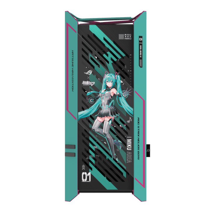 Asus ROG X Hatsune Miku Edition Gaming PC | Ryzen 9 9950X3D | RTX 5080 16GB OC Miku Edition | 32GB DDR5 | 1TB Gen5 - product view 2 of 3