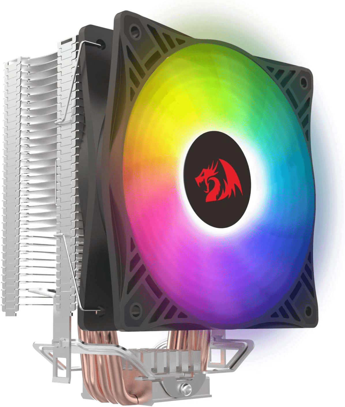 Redragon Agent CC-2011 CPU Air Cooler, 120mm ARGB PWM Fan, 4 Direct-Contact Copper Heat Pipes, Aluminum Heatsink for Intel & AMD Sockets | CC-2011 – Buy Online