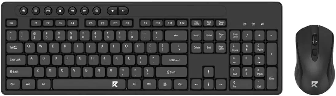 Redragon BS-7094 Wireless Keyboard and Mouse Combo, 2.4GHz Connection, Ergonomic Design, Black | BS-7094 – Buy Online