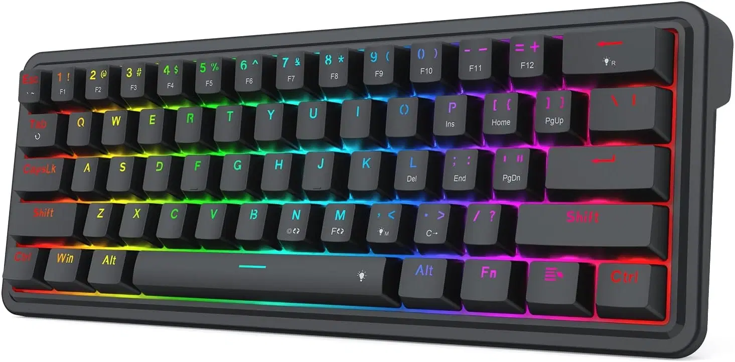 Redragon K722-RGB IRONGUARD 60% Wired Gasket Mounted Mechanical Gaming Keyboard | K722-RGB – Buy Online