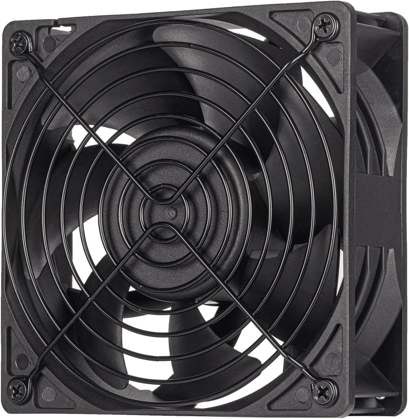 SilverStone FHS 120X 120mm Industrial Fan, 4000 RPM, 38mm Thick, Dual Ball Bearing, Black | SST-FHS120X – Buy Online