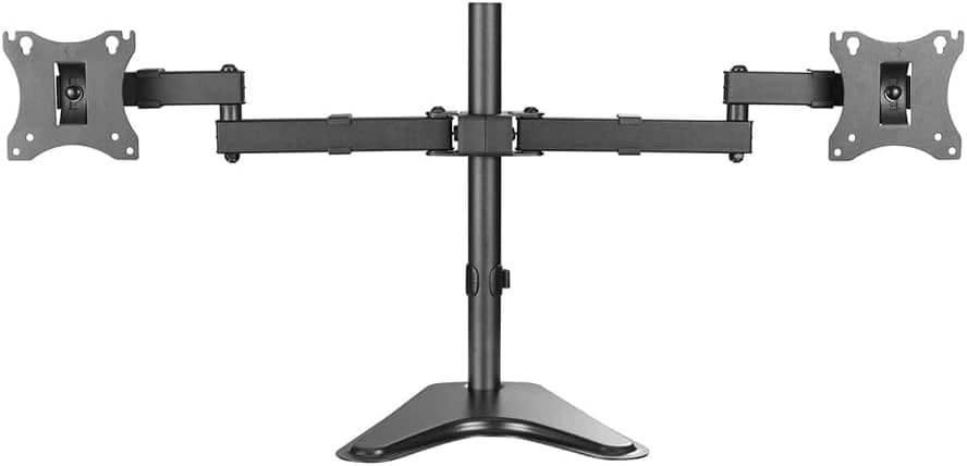 SkillTech SH M0011C Dual Monitor Desk Stand, 13"-34" Articulating Arms, VESA 75/100 | SH M0011C – Buy Online