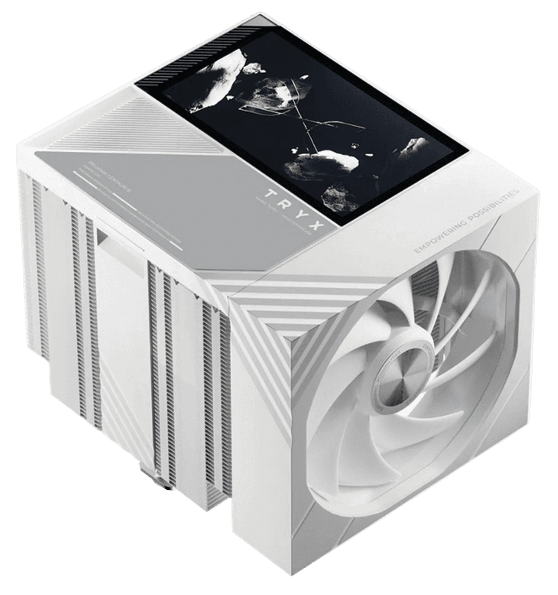 TRYX TURRIS T620N 5.0" Display Dual Fan CPU Air Cooler, Premium Heatsink Tower, White | H-T620N-DM2M-G0W – Buy Online