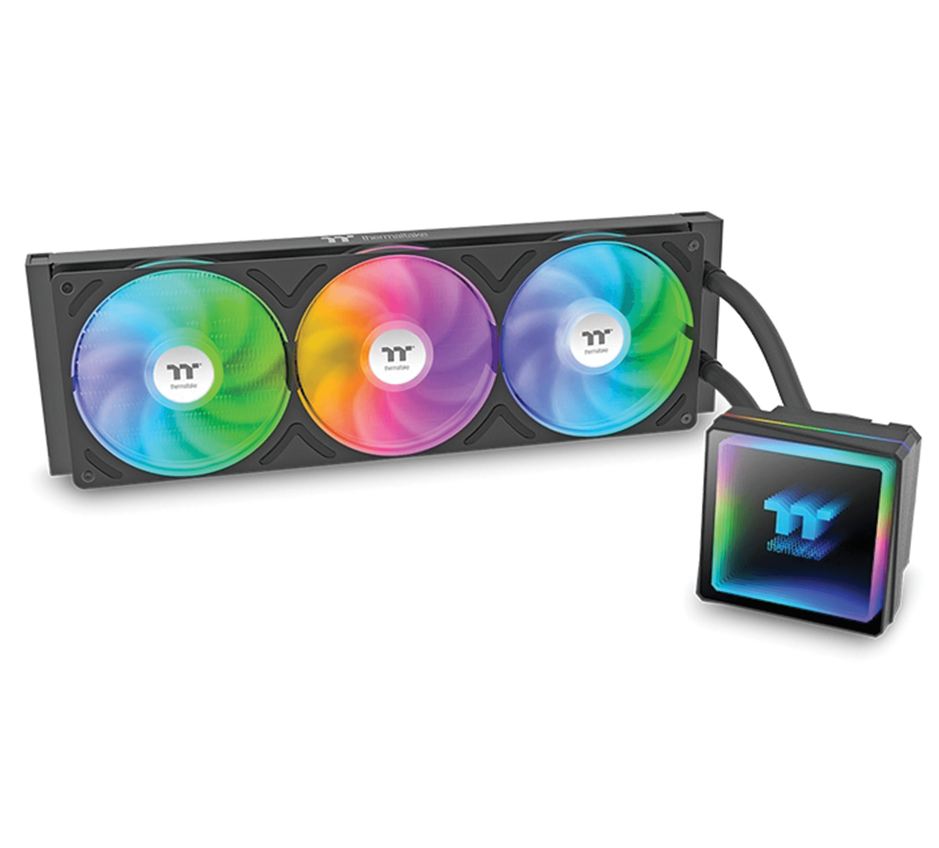 Thermaltake TH360 V3 ARGB Sync AIO Liquid CPU Cooler, 360mm Radiator, Infinity Mirror Pump, 2500 RPM High-Performance Fans, Black | CL-W466-PL12SW-A – Buy Online