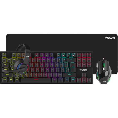 Twisted Mind TM-FUSION-XI 4-in-1 Gaming Bundle - Keyboard, Mouse, Headset & Pad | TM-FUSION-X – Buy Online