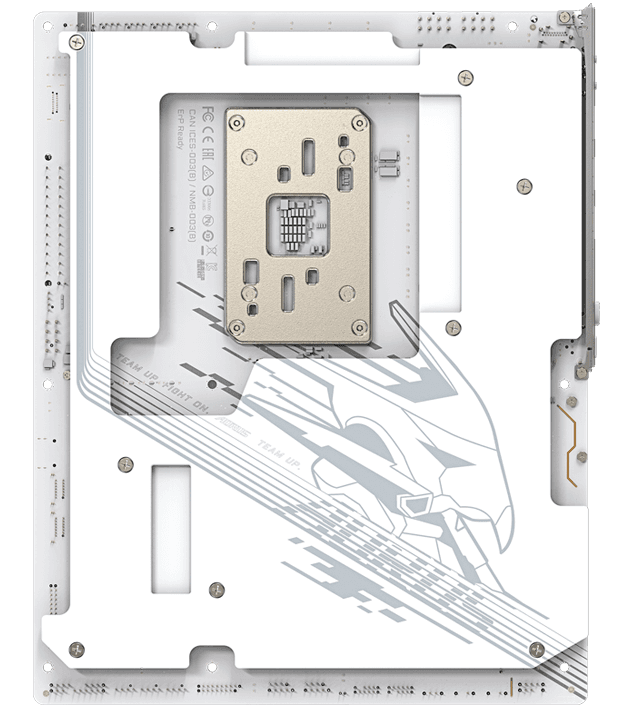 Gigabyte GIGABYTE X870E AORUS ELITE X3D ICE AM5 White ATX Motherboard, Upto 9000MT/s DDR5 OC, X3D Turbo Mode 2.0, 5GbE/Wi-Fi 7 | X870E A ELITE X ICE - product view 3 of 4