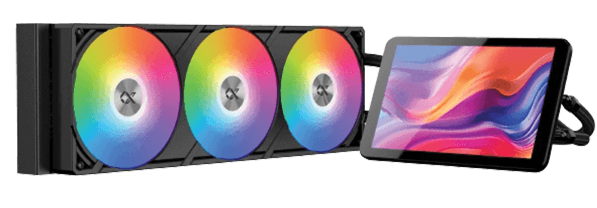 Xigmatek Alpha Connect Pro 360 AIO Liquid Cooler, 7" Smart LCD Display, Triple ARGB Fans, 360mm Radiator | EN48357 – Buy Online