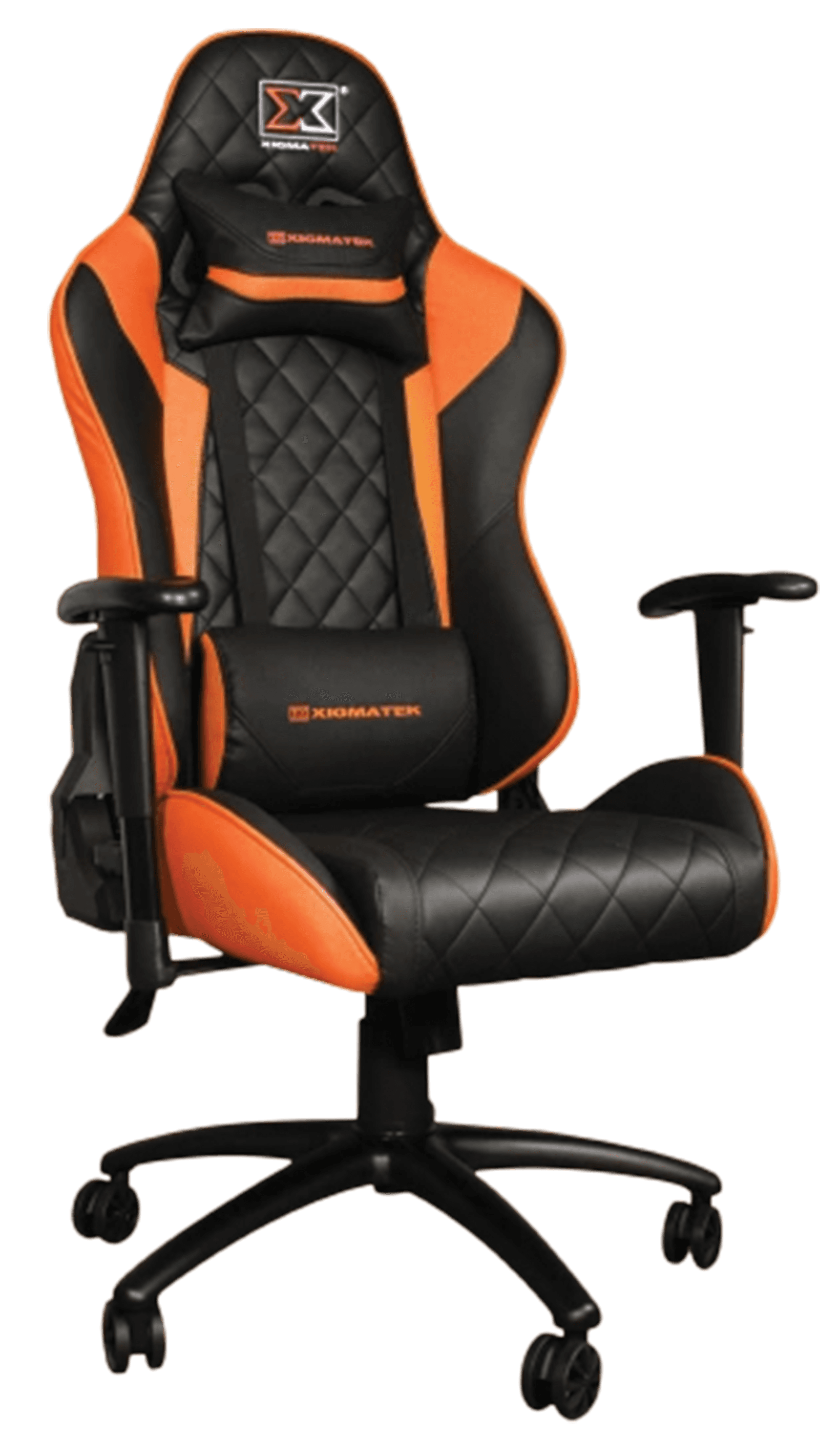 Xigmatek Hairpin Orange Gaming Chair, Class 4 Gas Lift, Headrest & Lumbar Support | EN46676 – Buy Online