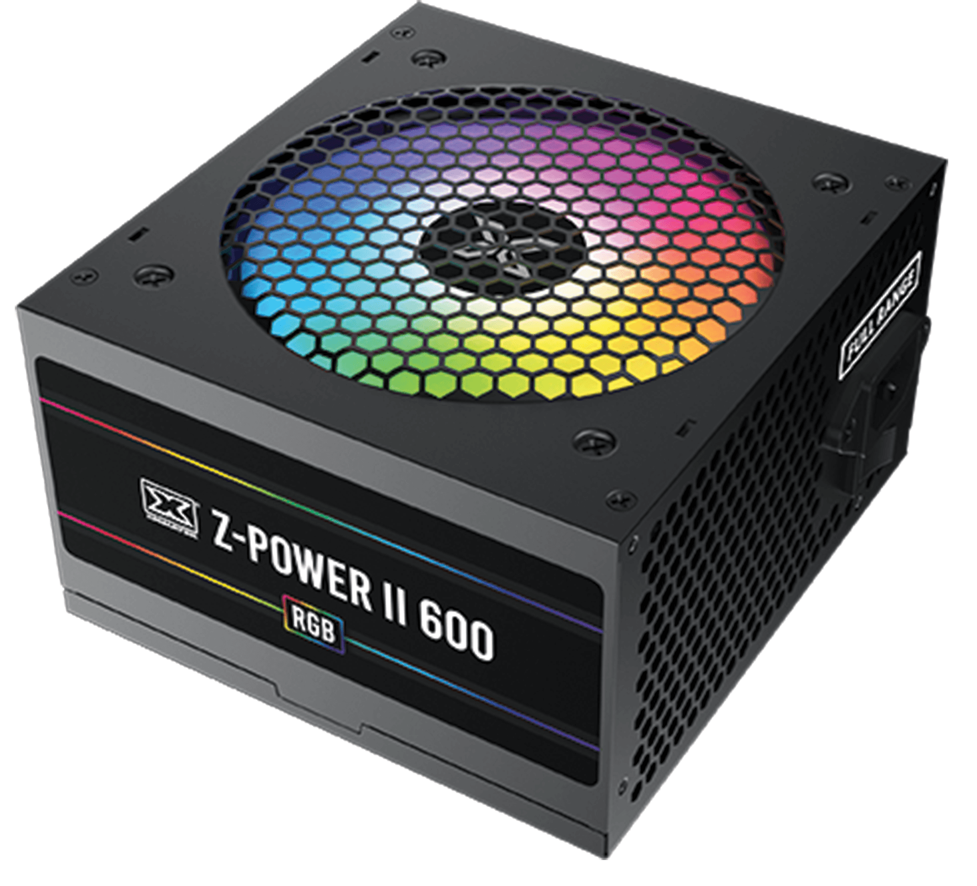 Xigmatek Z-Power II 600 Gaming Power Supply, 400W, 230V Input, Double Forward Design, 12cm Fixed RGB Fan | EN45738 – Buy Online