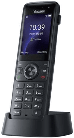 Yealink AX83H Portable Cordless Wi-Fi 6 IP Phone (1301013), 4 SIP Accounts, 2.4" Color LCD, Bluetooth 5.0, Seamless 802.11k/v/r Roaming, 5-Way Conferencing & 9-Hr Talk Time | AX83H – Buy Online