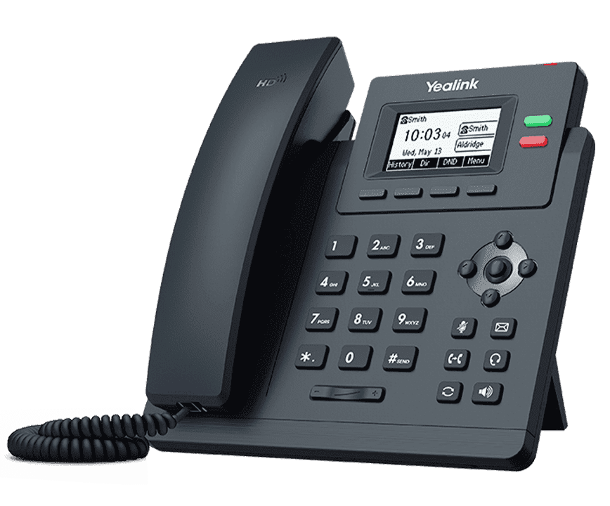 Yealink SIP-T31G Gigabit IP Phone, 2 VoIP Lines, HD Voice with Smart Noise Filtering, 2.3" Backlit Graphical LCD, Built-in PoE & 5-Way Conferencing, Classic Grey | SIP-T31G – Buy Online