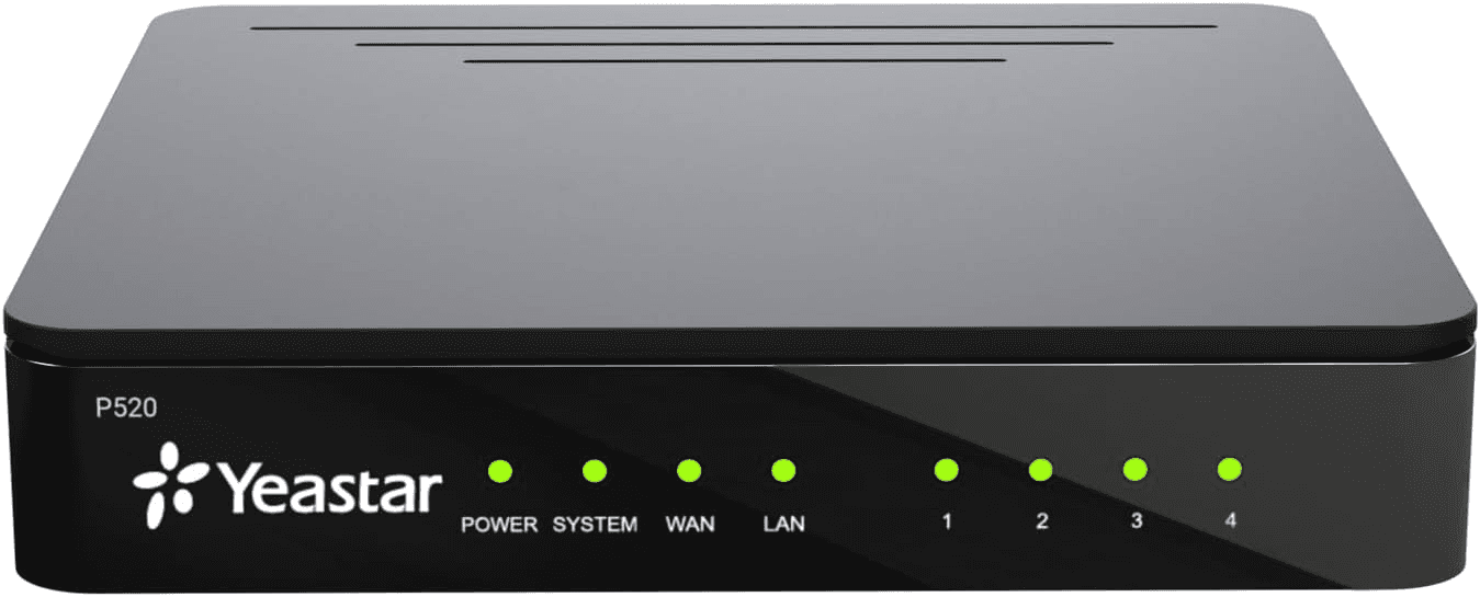 Yeastar P520 P-Series IP PBX Phone System, Up to 20 Users, 10 Concurrent Calls, 4x FXS/FXO Ports, 4G LTE Support, Linkus UC | P520 IP – Buy Online