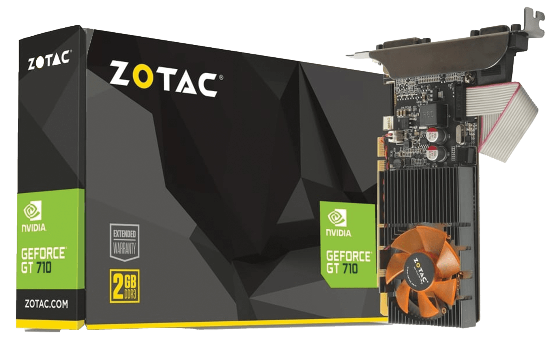 ZOTAC GeForce GT 710 2GB DDR3 64-Bit Graphics Card, Low-Profile Multi-Monitor PC Display Adapter | ZT-71310-10L – Buy Online