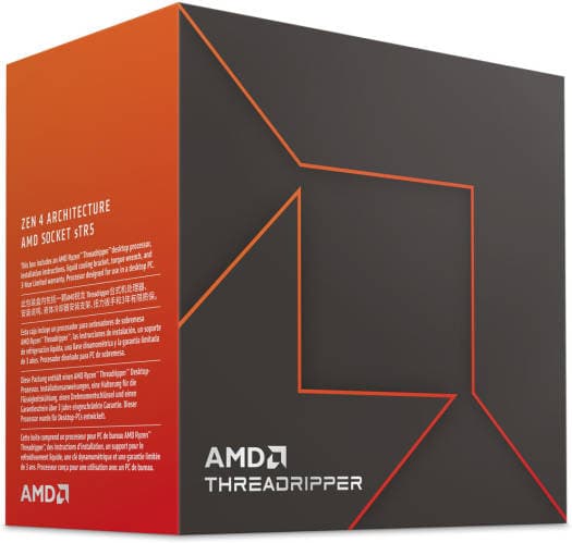 AMD Ryzen Threadripper 7980X 3.2GHz sTR5 Processor, 64 Cores & 128 Threads, 5.1GHz Max Turbo Frequency, 256MB L3 Cache, 4CH-DDR5-5200 ECC Memory Max. 1TB, AMD Zen 4 Arc | 100-100001350WOF – Buy Online