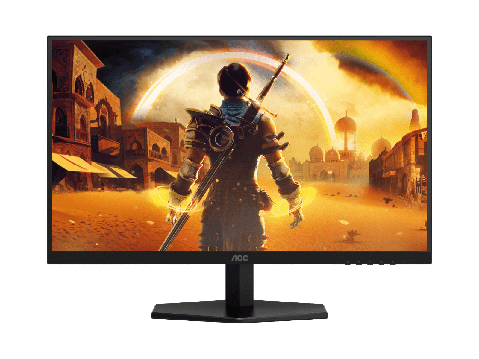 AOC 27G42E 27" Fast IPS Gaming Monitor, 1920 X 1080 (FHD), 0.5ms, Fast IPS, Adaptive Sync, Super color, HDMI, DP, Black & Red | 27G42E – Buy Online