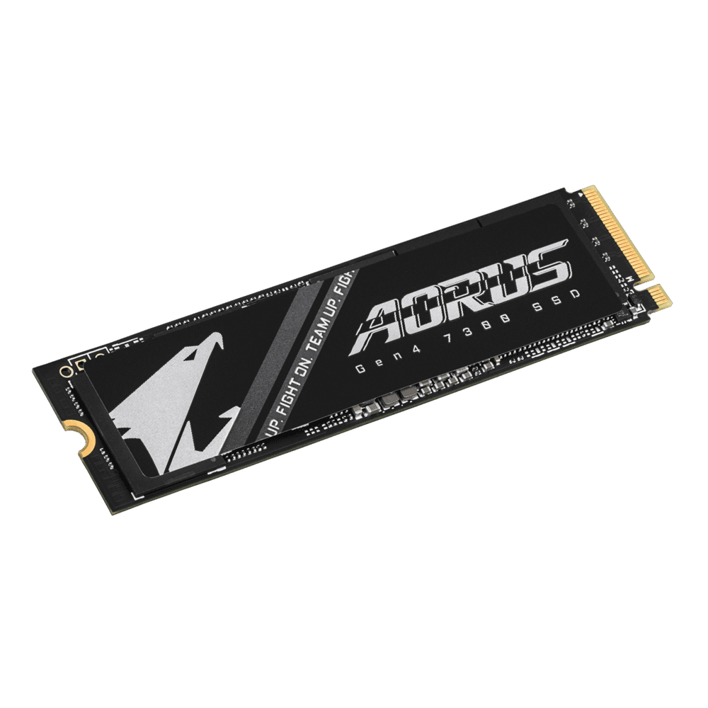 Gigabyte AORUS Gen4 7300 2TB SSD (w/o heat spreader), 7300 MB/s Seq., PCIe 4.0x4, NVMe 1.4 Interface, DDR4 1GB DDR Cache, M.2 2280 | AG4732TB N