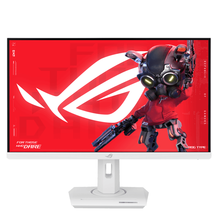 ASUS ROG Strix XG27UCG-W Dual mode Gaming Monitor, 27-inch 3840x2160, dual mode (4K 160Hz or FHD 320Hz), 1ms (GTG), Fast IPS, Extreme Low Motion Blur Sync, USB Type-C, G-Sync compatible (processing), DisplayWidget Center | 90LM0AG2-B01371