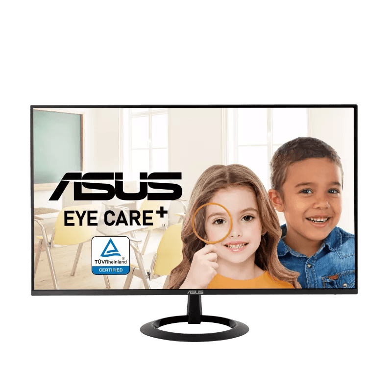 ASUS VZ27EHF Eye Care 27 inch Gaming Monitor, Full HD (1920 x 1080), IPS, Frameless, 100Hz, Adaptive-Sync, 1ms MPRT, HDMI, Low Blue Light, Flicker Free, Wall Mountable | 90LM07B0-B01470