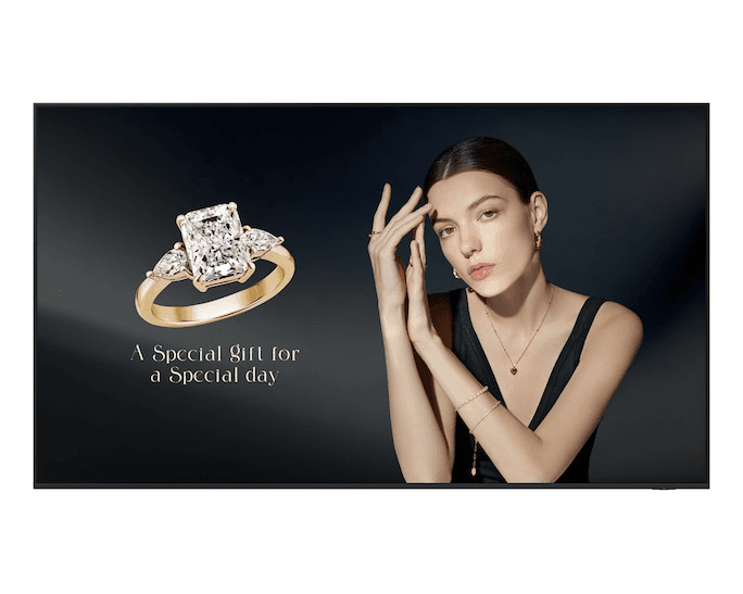 Samsung QH115F-X 115 INCH Super Sized 4K Smart Signage, Mini LED Pro, Anti-Glare, Portrait & Landscape | LH115QHFEBGXUE -115" Super Sized LCD Signage with Anti-Glare – Buy Online