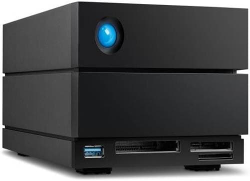 Lacie LaCie 2big Dock 40TB USB-C External Hard Drive, Transfer Speeds up to 550 MB/s, 7200 RPM, For Mac and PC Desktop, Rescue Services, 2 x SATA 3.5" Drive Bays | STLG40000400 - product view 1 of 2