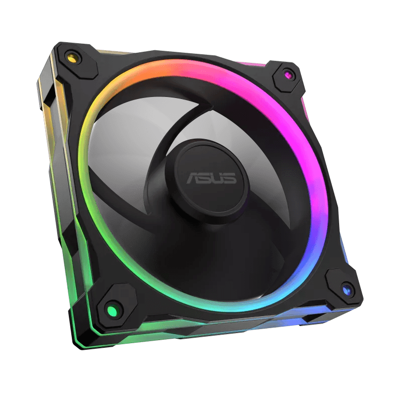 ASUS Prime MR120 ARGB Reverse 120mm Case Fan - Single Pack, 1600 rpm (+/-10%) Speed, 58 CFM Airflow, 1.38 mm H2O Pressure, 23 dB(A) Noise Level | 90DA00L0-B09000