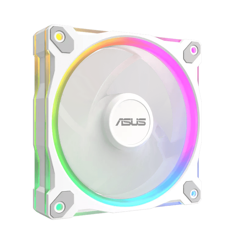ASUS Prime MR120 ARGB 120mm White Case Fan - Single Pack,  1600 rpm (+/-10%) Speed, 58 CFM Airflow, 1.7 mm H2O Pressure,  21 dB(A) Noise Level | 90DA00I3-B09000