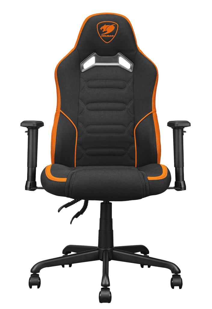 COUGAR Fusion S Ergonomic Gaming Chair, PVC Faux Leather, Metal 5-Star Base, , Built-in 3D Curved Lumbar Support, Adjustable Armrest, Class 4 Gas Lift Cylinder, 120 kg, Orange/Black | 3MFSLORB.0001 – Buy Online