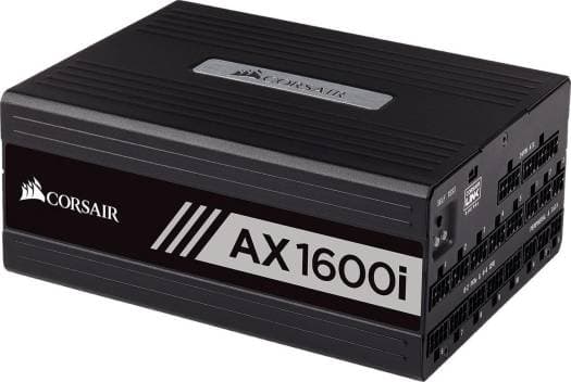 Corsair Corsair AX1600i Digital ATX Power Supply, 1600 Watt Fully-Modular PSU (UK), Fluid Dynamic Bearing, 100,000 hours, 80 PLUS Efficiency Titanium | CP-9020087-UK - product view 3 of 15