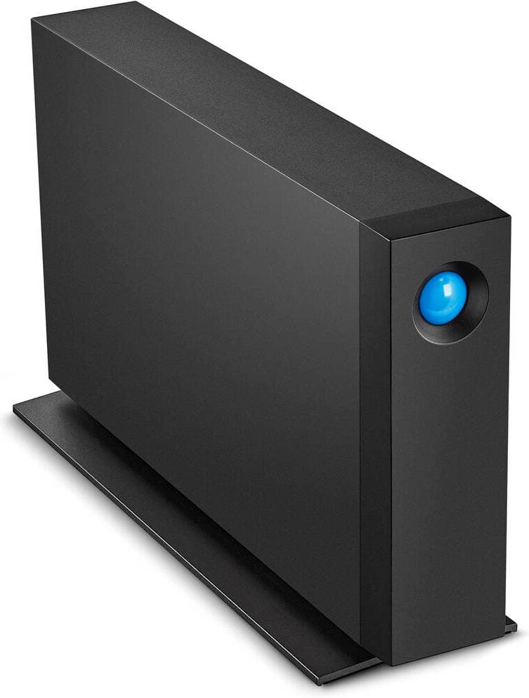 Lacie LaCie d2 Professional 18TB External HDD, 7200 RPM Disk Speed, Rescue Data Recovery Services, Speeds of up to 260 MB/s, For Mac And PC Desktop, 1 Month Adobe CC, USB-C / USB 3.1, Black | STHA18000800 - product view 1 of 5