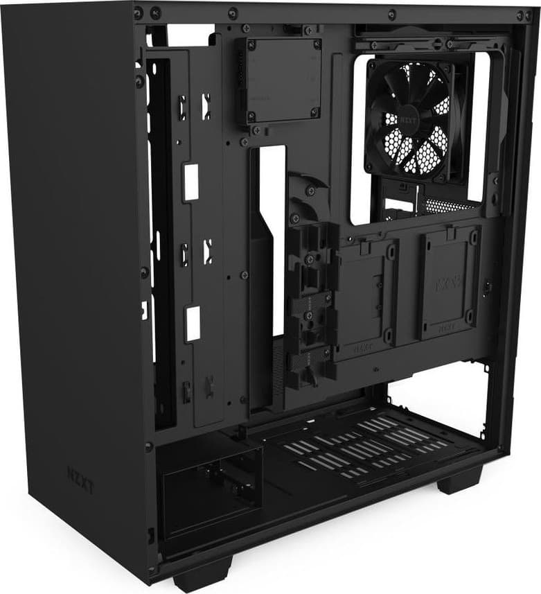 NZXT NZXT H510i Compact ATX Mid Tower PC Gaming Case Front I/O USB Type-C Port Vertical GPU Mount Tempered Glass Side Panel Integrated RGB Lighting Water-Cooling Ready Matte Black | CA-H510i-B1 - product view 2 of 3