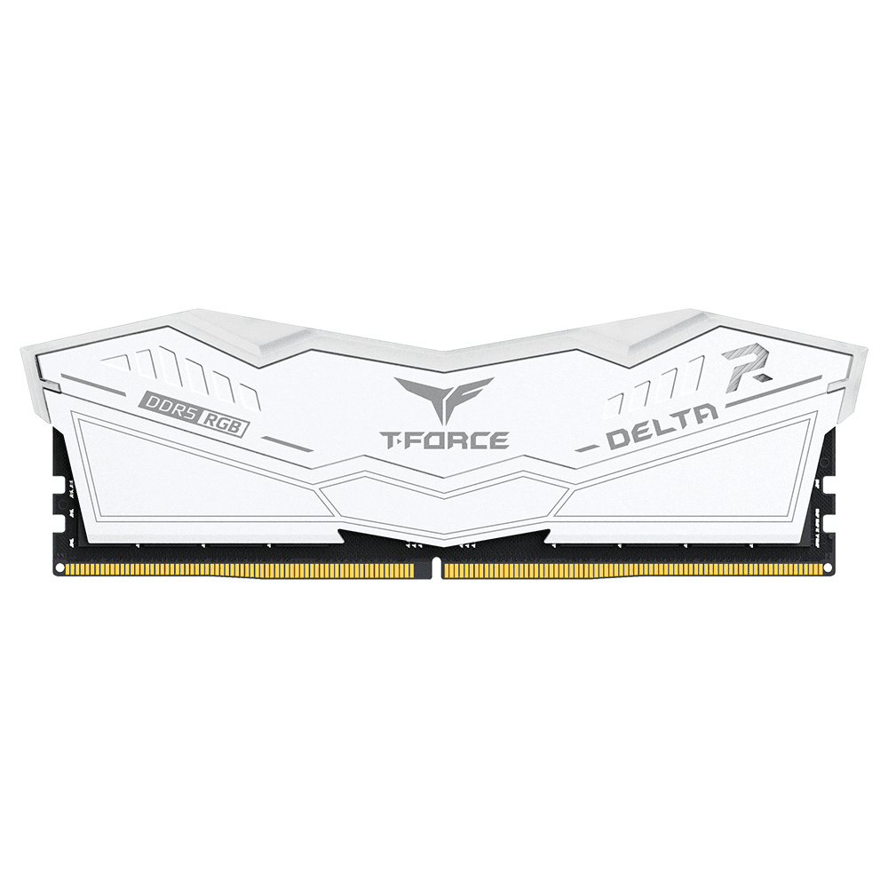 T Force DELTA RGB 32GB (2x16GB) DDR5 White Desktop Memory Kit (RAM), 6400MHz CL40 | FF4D532G6400HC40BDC01 - product view 3 of 3