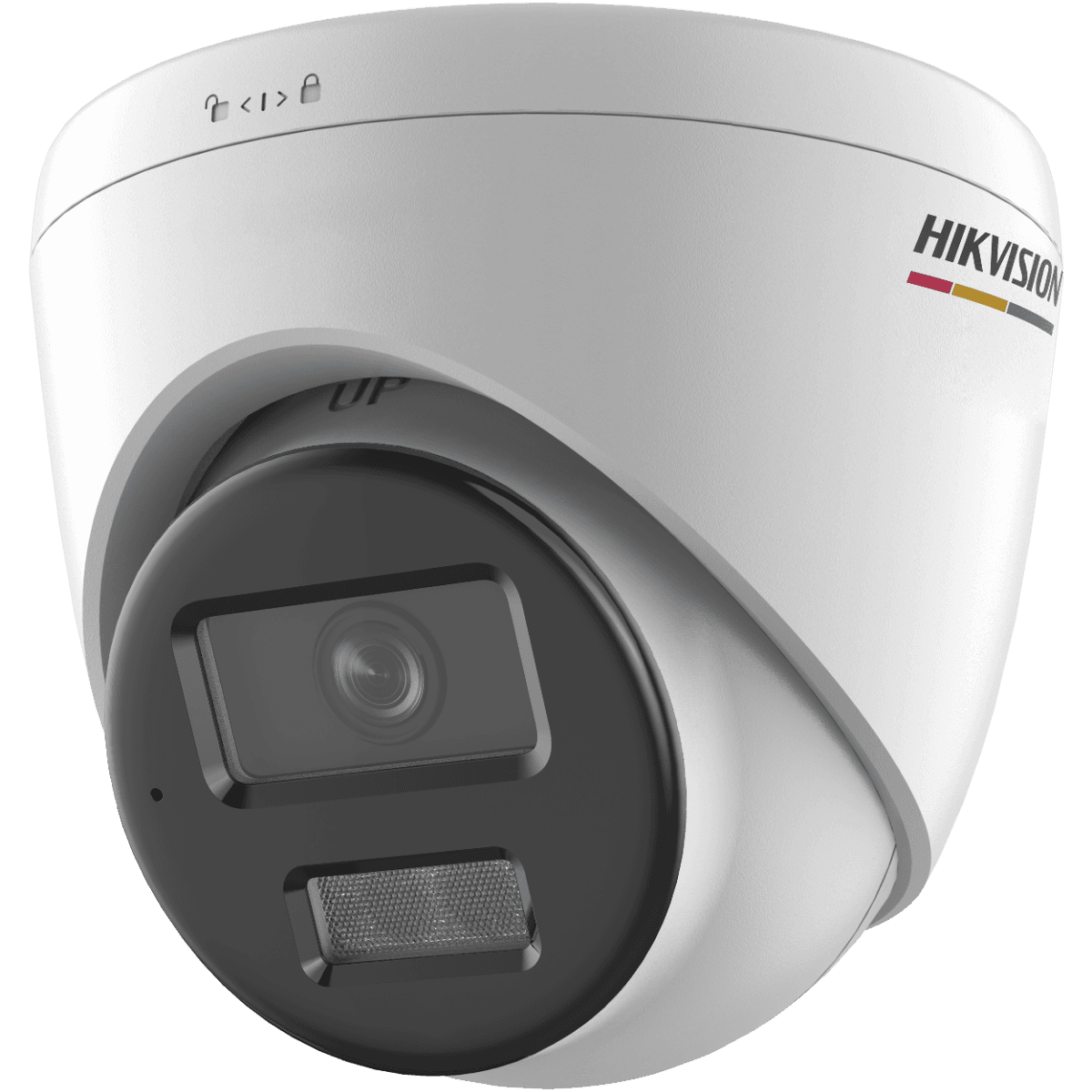 Hikvision DS-2CD1327G2H-LIUF/S(L) 2 MP ColorVu with Smart Hybrid Light Fixed Turret Network Camera, Built-in Two-way Audio, Strobe Light Alarm