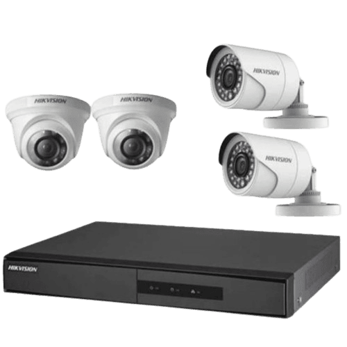 HIKVISION TURBO HD SURVEILLANCE KIT, High-Definition camera, Mega-pixel resolution, Full channel HD resolution recording DVR, HDMI output for HD local playback, Live view from PC, MAC, smartphone&tablets, User friendly GUI | DS-J1421/7204HGHI-F1+2+2CAM – Buy Online