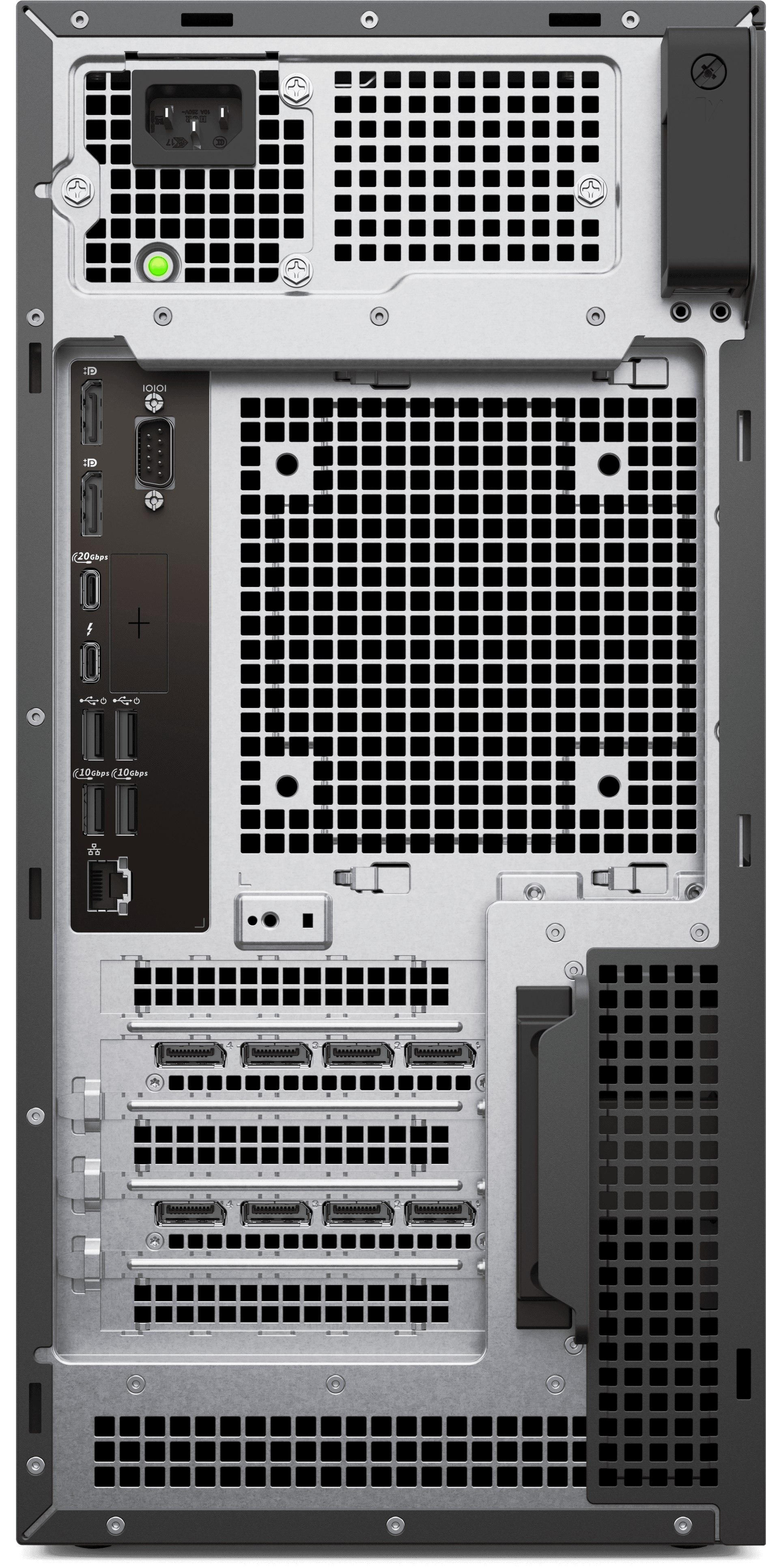 Dell Dell Pro Max Tower T2 Workstation Desktop Computer, Intel Core Ultra 9 285, 24 cores, 32 GB DDR5, 1 TB, M.2 2280, 1500W, DOS | FCT2250 - product view 2 of 3
