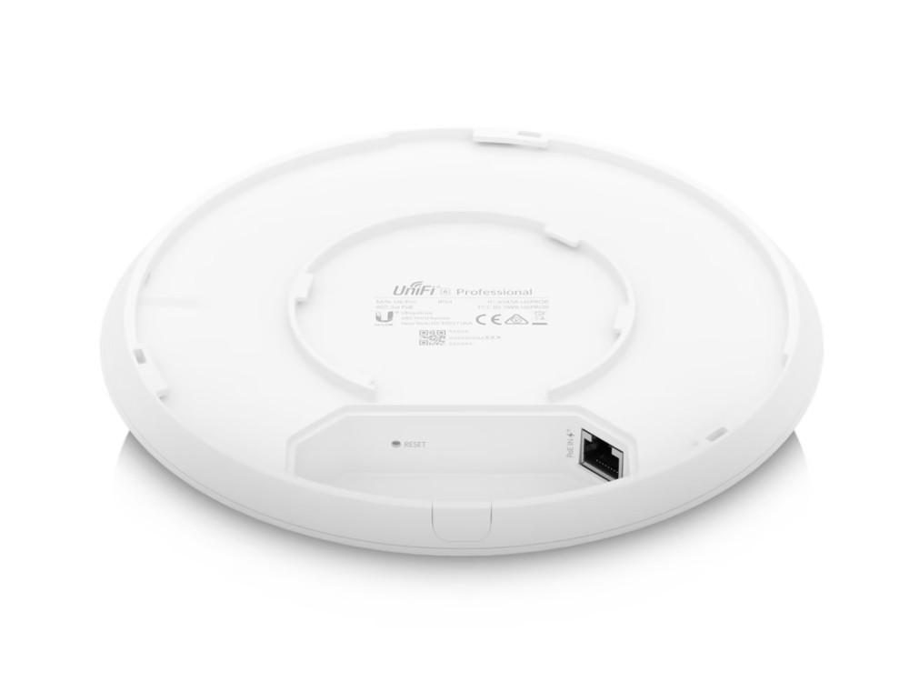 Ubiquiti UniFi 6 Pro Access Point, Dual Band WiFi 6, 300+ Concurrent Client Capacity, 5 GHz (4x4 MIMO), 2.4 GHz (2x2 MIMO) Bands, Guest Traffic Isolation, White | U6-Pro - product view 2 of 3